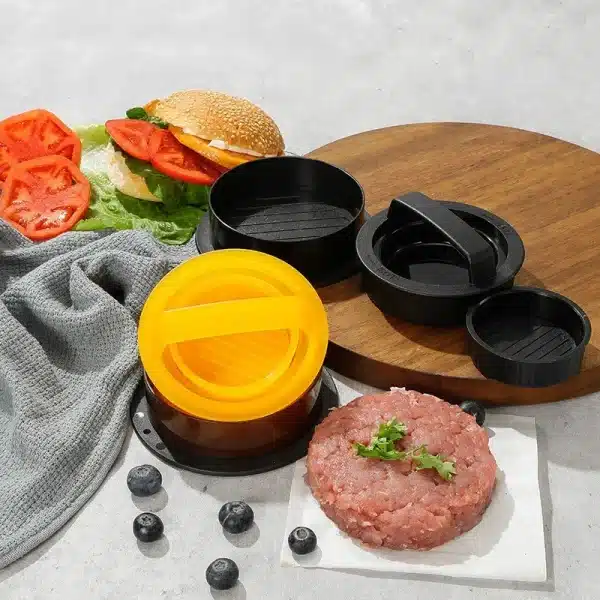 Hamburger Meat Press Maker Food-Grade ABS Hamburger Pancake Press Set Meat Press Cutlets Patty Maker Mold Kitchen Gadgets - Image 4