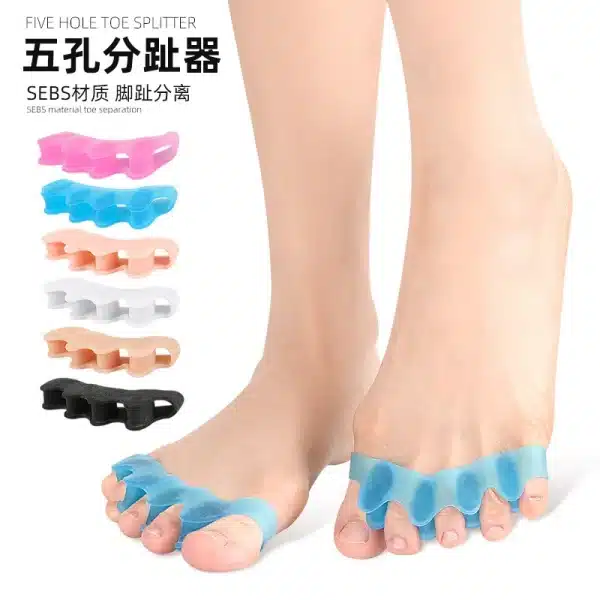 1Pair Protective Toes Separator Suitable Bunion Corrector Material Soft Gel Straightener Spacers Juanete Corrector Foot Care