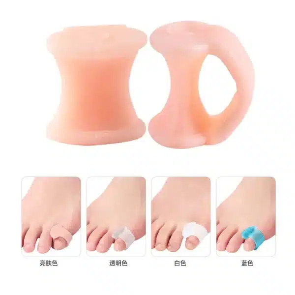 Silicone Toe Separator Finger Feet Care Protector Gel Toe Orthopedic Bunion Hallux Valgus Corrector Personal Health Care 2pcs