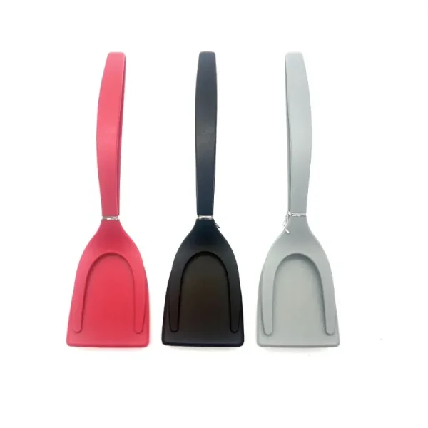 2-in-1 Kitchen Accessories Kitchen Gadget Sets Omelette Spatula Kitchen Silicone Spatula For Toast Pancake Egg Flip Tongs Cocina - Image 2