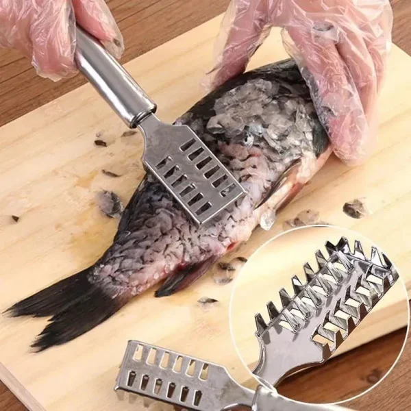 Kitchen scaler gadgets stainless steel fish scale planer scraper scraper fish scaler scalers kill fish knife fish brush scaler