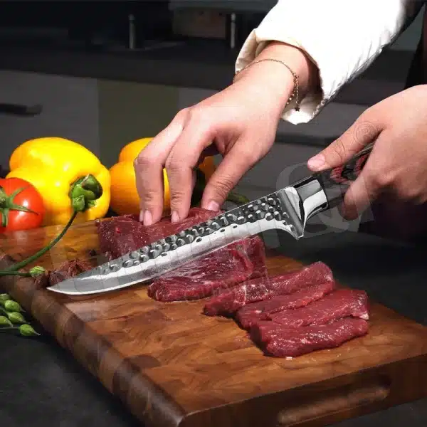 Handmade Stainless Steel Kitchen Chef Boning Knife Fishing Knife Sharp Meat Cleaver Butcher Knife Slicing Slaughter Knives Tool - Image 4