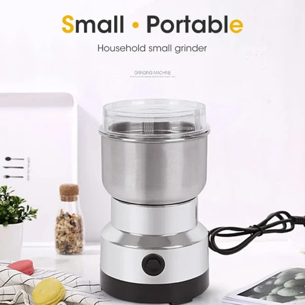 400W Food Coffee Grinder Electric Portabl Household Pepper Legumes Bean Grinding Machine Stainless Kitchen Grain Chopper Tool