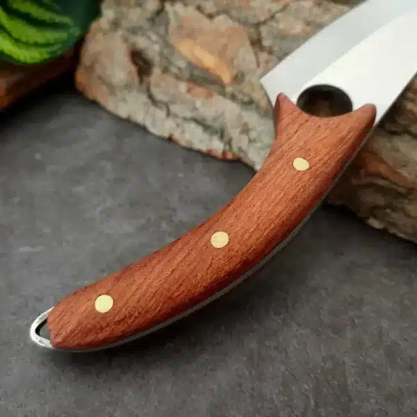 Hand-Froged Boning Knife 5CR15 Stainless Steel Kitchen Butcher Bone Knife Meat Cleaver Slicing Knife 3 Inch Wood Knife - Image 5