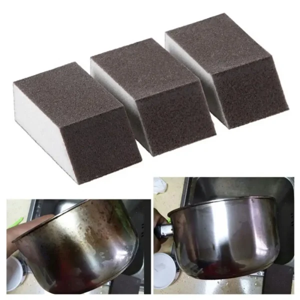 Magic Sponge Nano Eraser Rust Remover Brush Dish Pot Cleaning Emery Descaling Clean Rub Pots Kitchen Tools Gadgets Accessories - Image 3