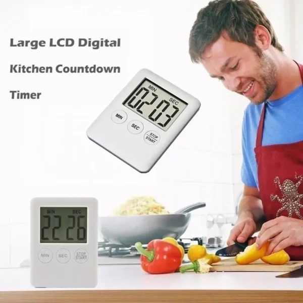 Thin Cooking Digital Timer Kitchen Time Countdown Technological Gadgets Alarm Clock Baking Pizza Tool For Home таймер кухонный - Image 6