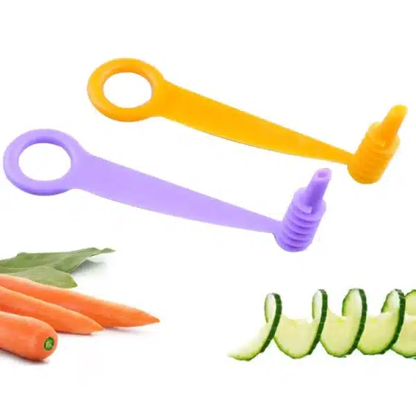 Spiral Slicer Blade Hand Slicer Cutter Cucumber Carrot Potato Vegetables Spiral Knife Kitchen Tool Random Color Dropshipping - Image 4