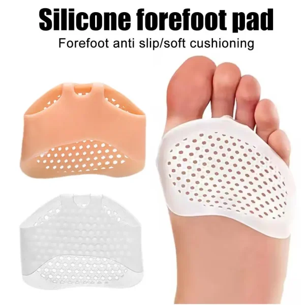 1 Pair Silicone Metatarsal Pads Toe Separator Pain Orthotics Foot Massage Socks Relief Pads Foot Insoles Care Foot Forefoot X8M9