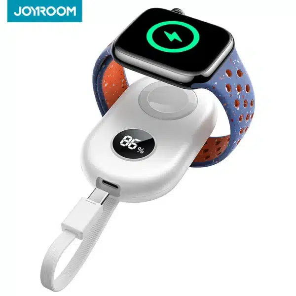 Joyroom Portable 2500mAh Charger for Apple Watch Series 9/8/7/6/5/4/3/2/1 Wireless Travel iwatch Charger USB C Smart Power Bank