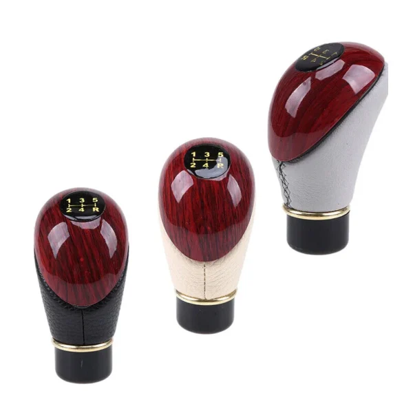 Car Manual Car Leather Gear Shift Knob Shifter Lever Handle 5 Speed Interior Replacement Parts - Image 6