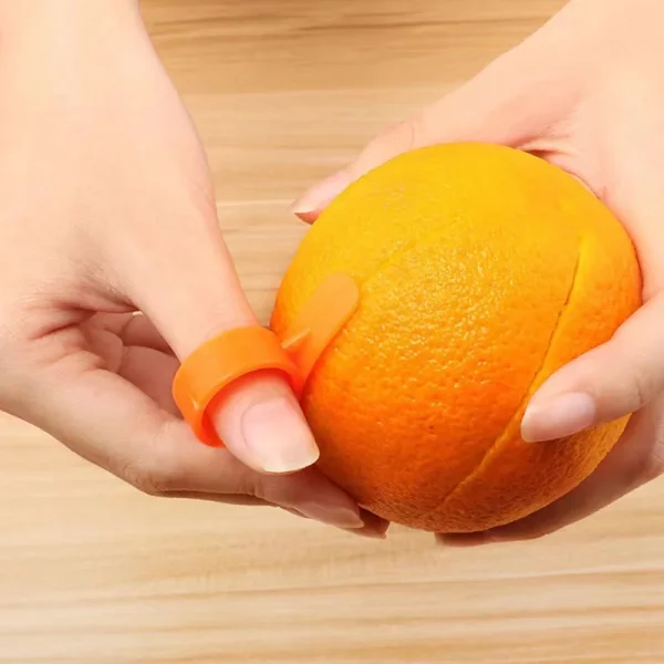 1pc Ring Orange Peeler Kitchen Gadgets Cooking Tools Peeler Parer Finger Type Open Orange Peel Orange Device Fruit Peeling Tool