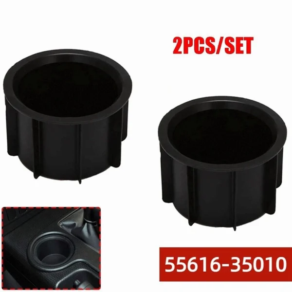 2 Piece Center Console Cup Holder Insert Replacement Parts For Toyota Fj Cruiser 2007 2008 2009 2010 2011 2012 2013 2014