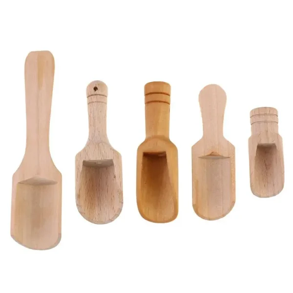 5Pcs/set Salt Shovels Wooden Handle Mini Salt Shovel Scoop Teaspoon Ground Milk Coffee Scoops Condiment Kitchen Tools Gadgets - Image 6