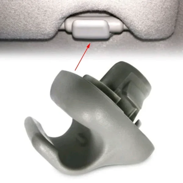 1Pc Car Interior Sun Visor Plastic Clips Hanger Hook Accessories Car Sunshade Card Buckle Grey Replace Parts Fit for Honda