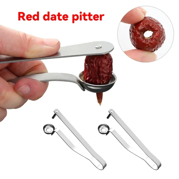 1Pc Stainless Steel Pear Seed Remover Cutter Kitchen Gadgets Vegetable Tool Apples Red Dates Corers Twist Fruit Core Remove Pit