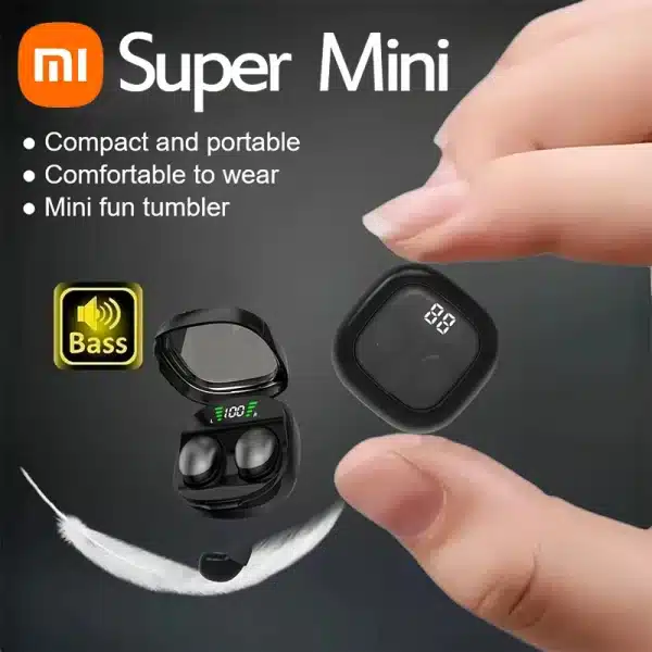 Xiaomi Mini Wireless Bluetooth 5.3 Headset Small Earbuds Sleep Work Music Sports Invisible HD HIFI Bass Sound Quality Earphones