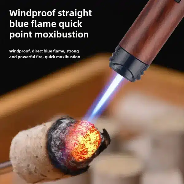 New Metal Windproof Lighter Refillable Pen Torch Lighter Jet Flame Butane Lighter Kitchen BBQ Candle Camping Men's Gadget - Image 2