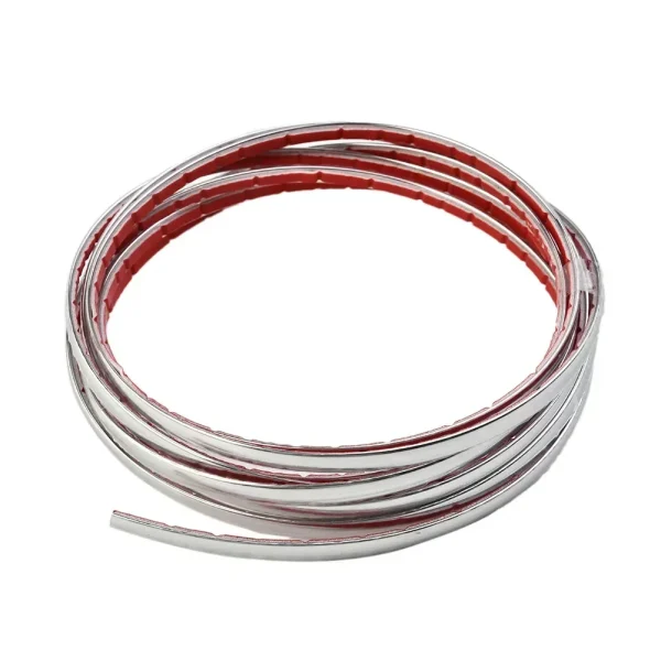 Silver 6mm*3meter Decoration Interior Car Window Strip For steering wheel Switch panel Replacement Door Bumper Parts