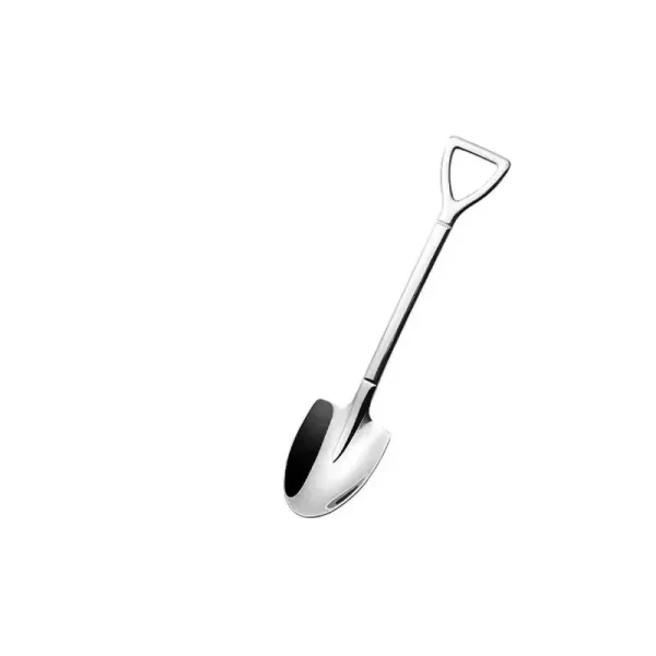 4PCS a Pack Stainless Steel Creative Coffee Shovel Ice Cream Dessert Retro Cute Square Head Spoon Tableware Set Kitchen Gadget - Image 6