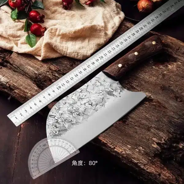 Kitchen Butcher Knife Handmade Full Tang Forged High-carbon Steel Wood Handle Kitchen Knives Chef Cleaver Boning Fillet Knife - Image 6