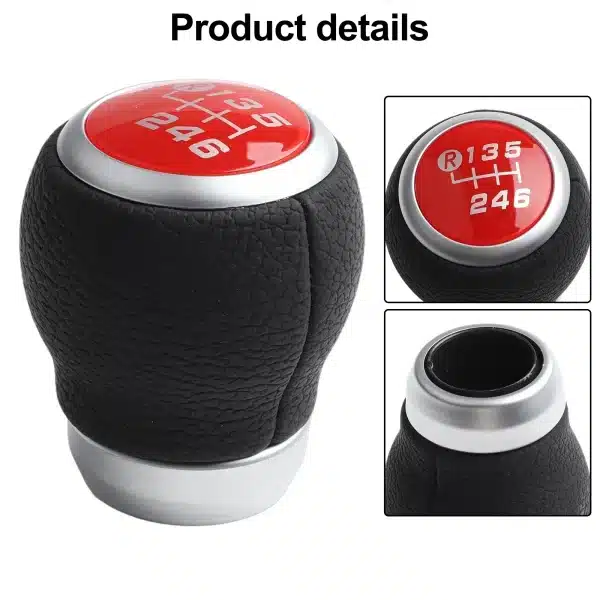 6 Speed Manual Gear Shift Knob For BRZ For Toyota 86 For SCION FR-S 13-20 Red Black Interior Replacement Parts - Image 6