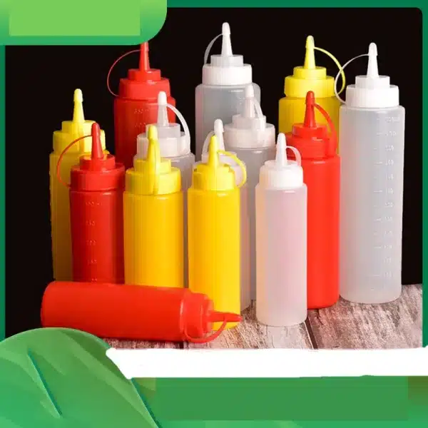 Condiment Squeeze Bottles for Ketchup Mustard Mayo Hot Sauces Olive Oil Bottles Kitchen Gadget - Image 5