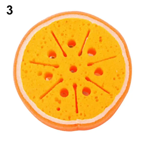 Cleaning Sponge Strawberry Orange Kitchen Tool Fruit Dish Washing Cleaning Cloth Gadget Sponge Scouring - Image 4