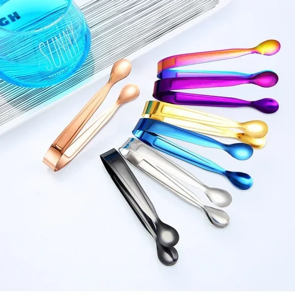 Multicolor Stainless Steel Clips Kitchen Clip Sugar Cube Ice Tongs Bread Food Toolbar Kitchenware Tool Tools Gadgets Dining Bar