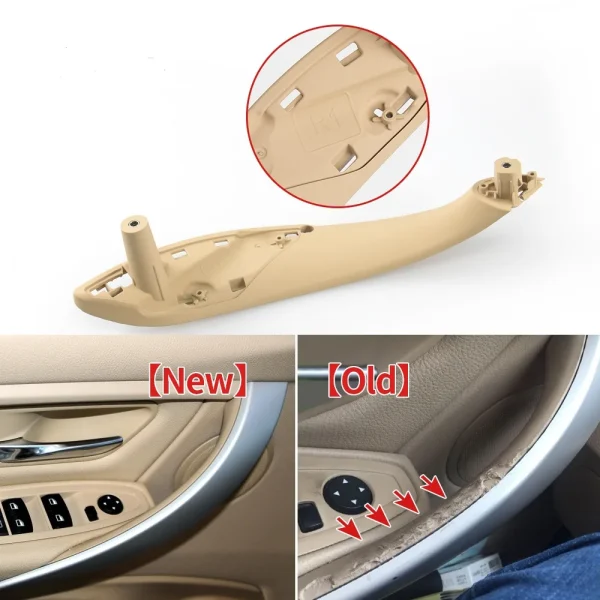 Black Beige Inner Trim Door Pull Handle Auto Interior Parts For BMW F30 F80 F31 F32 F33 F35 M3 51417279311 - Image 3