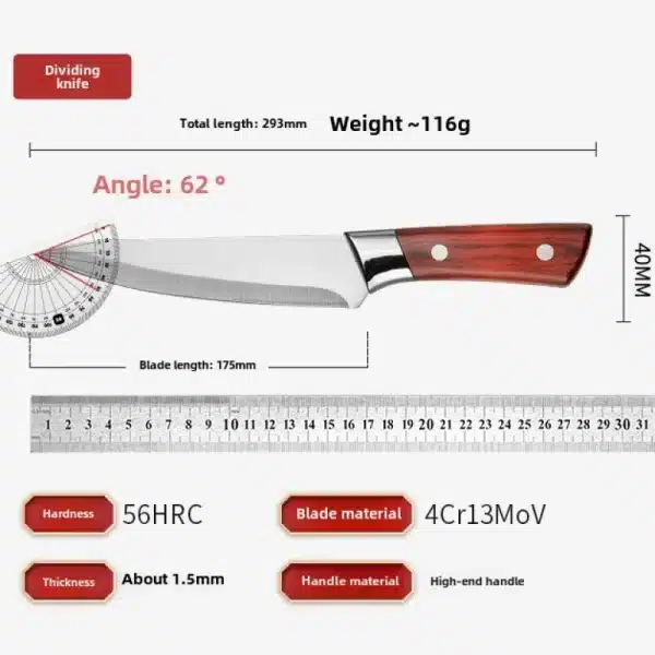 Forging Kitchen Knife Sharp Boning Knife Household Cleaver Butchers' Knife Sever Knife Universal Knife - Image 6