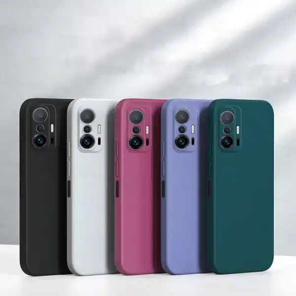 For Xiaomi 11T Pro Case Xiaomi 11T 12T 13T Pro 5G Cover Shockproof Luxury Liquid Silicone TPU Phone Back Cover Xiaomi 11T Pro