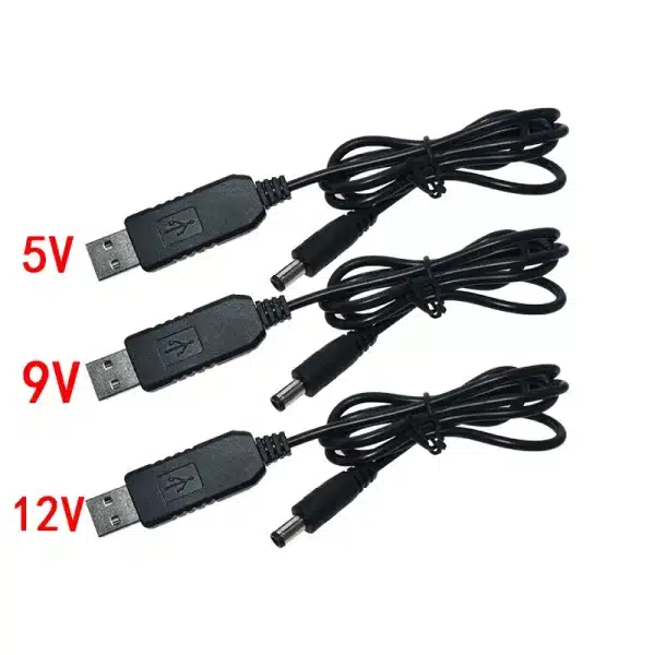 USB power boost line DC 5V to DC 9V / 12V Step UP Module USB Converter Adapter Cable 2.1x5.5mm Plug