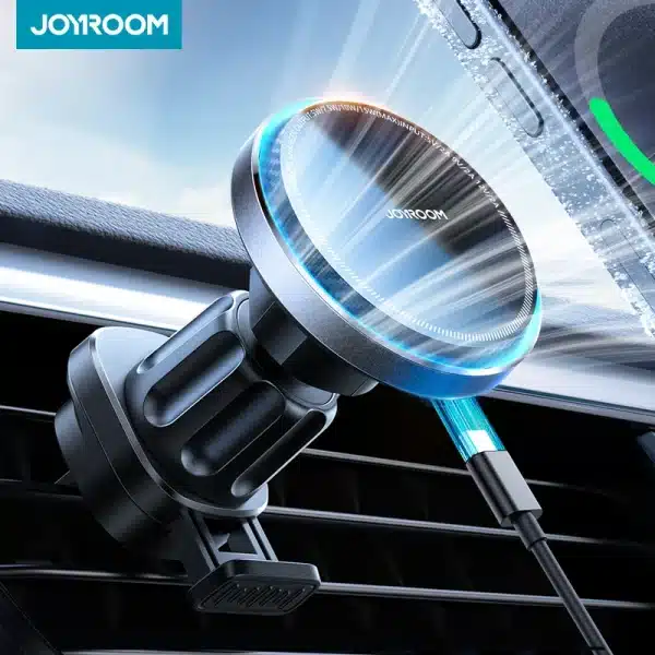 JOYROOM 15W Wireless Car Charger Mount Magnetic Car Phone Holder Fast Charging for iPhone 15 14 13 12 Pro Max and MagSafe Case