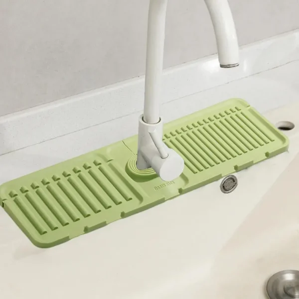 Fresh Macaron Color Kitchen Silicone Sink Faucet Mat Splash Guard Sink Faucet Absorbent Sink Protectors Mat Kitchen Gadgets - Image 2