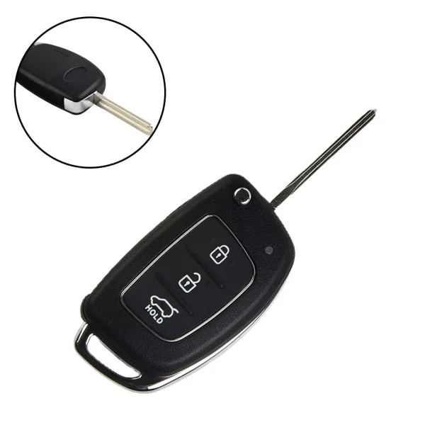 For Hyundai Santa Fe Sonata Key Fob Case Key Shell Car Interior Parts Portable Remote Replacement Vehicle 1pcs