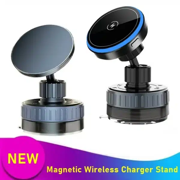 Universal Magnetic Wireless Charger Holder Suction Cup Home Car Mirro Gym Bath for Iphone 16 15 14 13 12 11 Pro Max Samsung S25