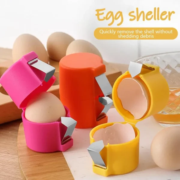 1/2pcs Egg Shell Opener Set Handheld Raw Egg Cracker Multifunctional Egg Breaker Food-Safe Kitchen Gadget for Cooking Camping - Image 4