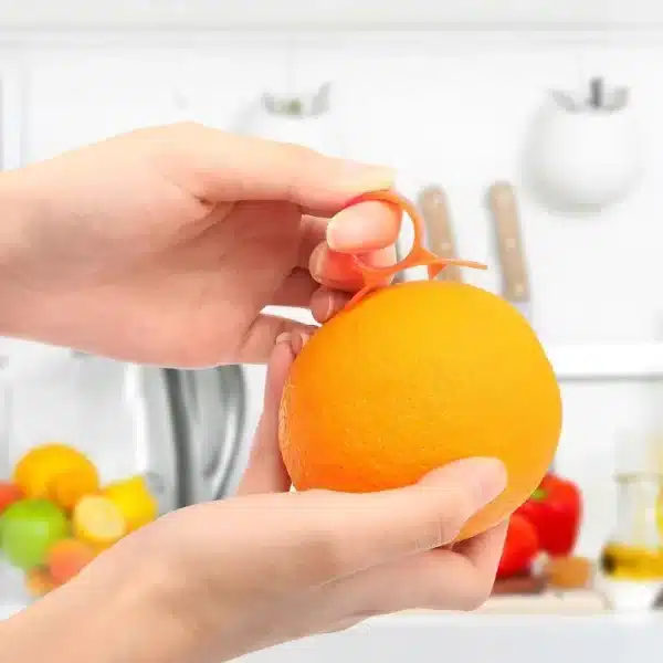 1pc Ring Orange Peeler Kitchen Gadgets Cooking Tools Peeler Parer Finger Type Open Orange Peel Orange Device Fruit Peeling Tool - Image 2