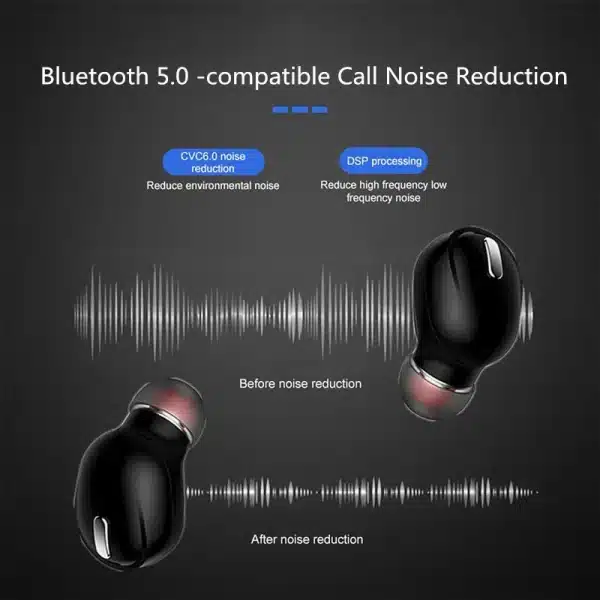 X9 Wireless Headphones Bluetooth 5.0 Earphones With Mic Single in-Ear Sports Waterproof TWS Earbuds Bluetooth Handsfree Headset - Image 4