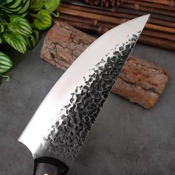 Stainless Steel Hand Forged Blade Chef Knife Wood Handle Butcher Boning Knife Cleaver Meat Chopping Vegetable Kitchen Knives - Image 4