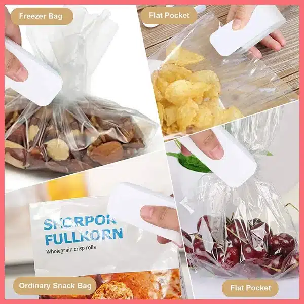 Portable Mini Heat Bag Sealing Machine Magnetic Package Sealer Bag For Storage Plastic for Food Snack Vegetables Kitchen Gadgets - Image 3