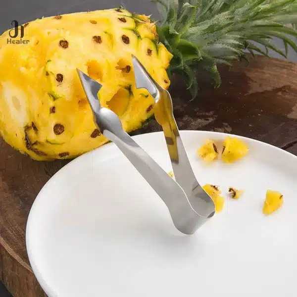 1Pc Pineapple Eye Peeler Stainless Steel Cutter Practical Seed Remover Clip Home Kitchen Gadgets Home Cocina Cookware - Image 3