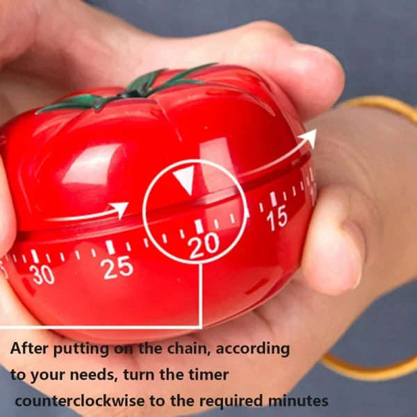 Kitchen Timer Tomato Shape Countdown Timer Reminder Alarm Clock Durable 1-60 Minute Kitchen Novelty Accessories Cooking Gadgets