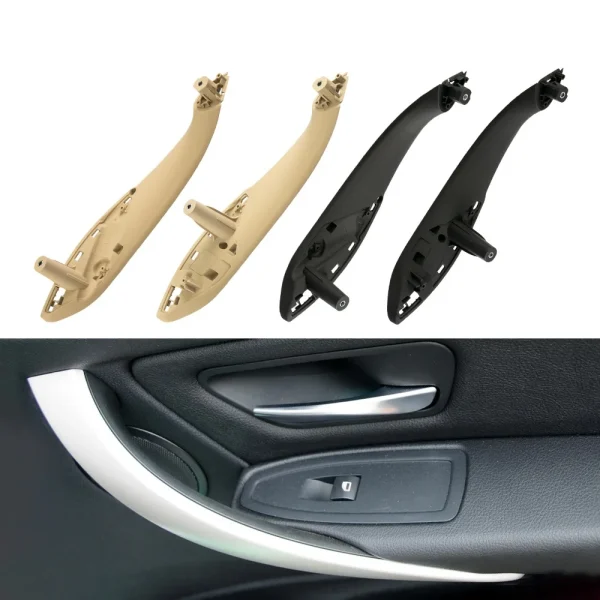 Black Beige Inner Trim Door Pull Handle Auto Interior Parts For BMW F30 F80 F31 F32 F33 F35 M3 51417279311