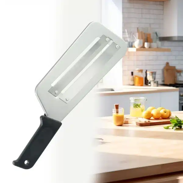 Black Handle Double Blade Planer Vegetable Slicing Cabbage Planer Peeling Kitchen Gadgets Stainless Steel Kitchen Tools & Gadget - Image 2