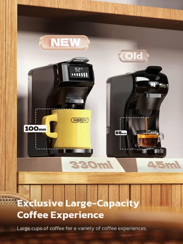 HiBREW 6in1 Capsule Coffee Machine Hot/Cold Multiple Espresso Cafetera Cappuccino Coffee Maker Dolce Gusto Nespresso Powder H1B - Image 5