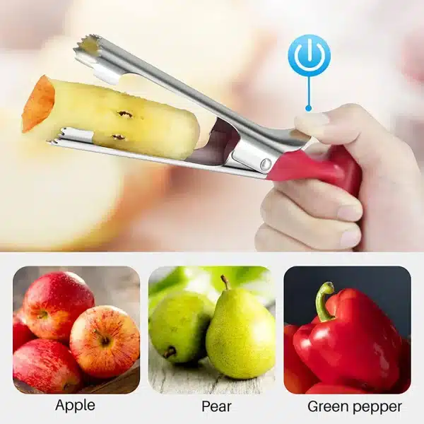 Premium Apple Corer Stainless Steel Apple Pears Core Remover Tool Fruit Cutter Seeder Slicer Knife Kitchen Vegetable Tools - Image 6