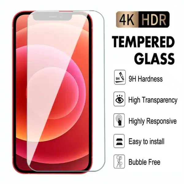 Transparent Tempered Glass For iPhone 7 8 11 12 Plus Pro Max Screen Protector For iPhone12 mini X XS XR Max SE 2020 Glass Film