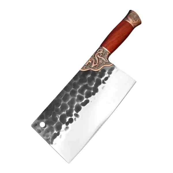 Forged Household Kitchen Knife Stainless Steel Hammer Pattern Chopping Cutting Dual Purpose Knife Meat Bone Cutting Knife Tools - Image 6