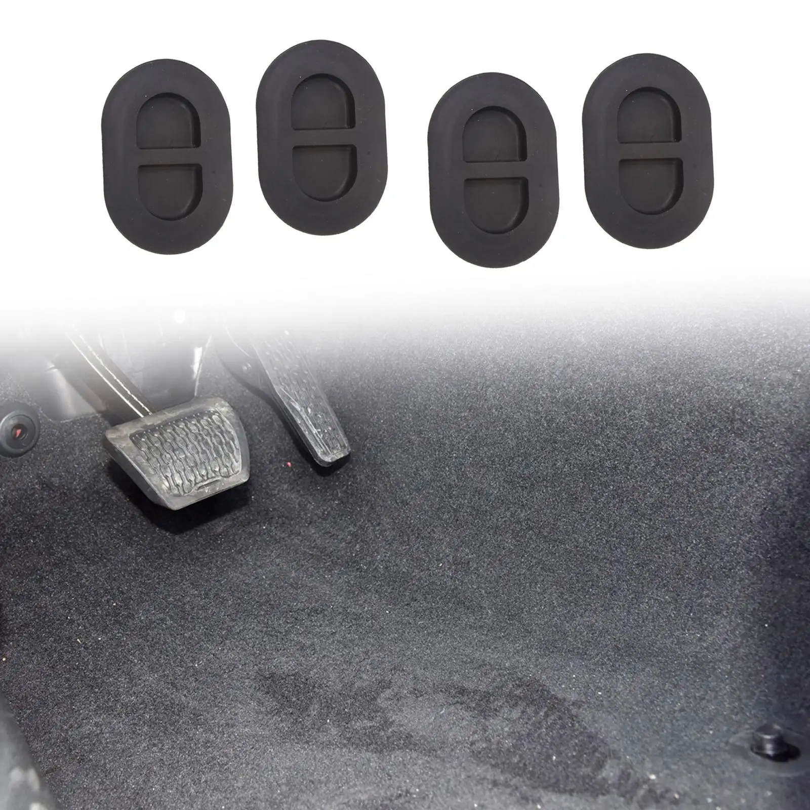 4Pcs Floor Pan Drain Plugs Replace Parts High Quality Rear Floor Pan Body Plugs for Jeep Wrangler JL Automotive Accessories